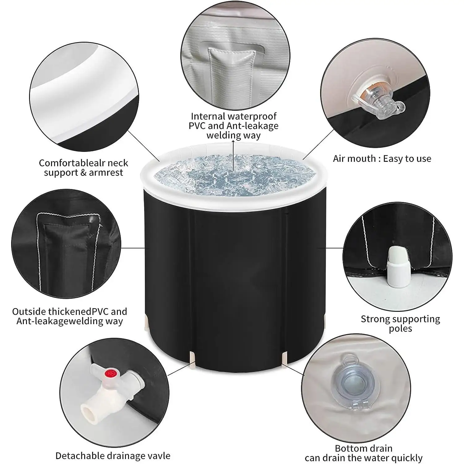 Inflatable Foldable Icebathtub