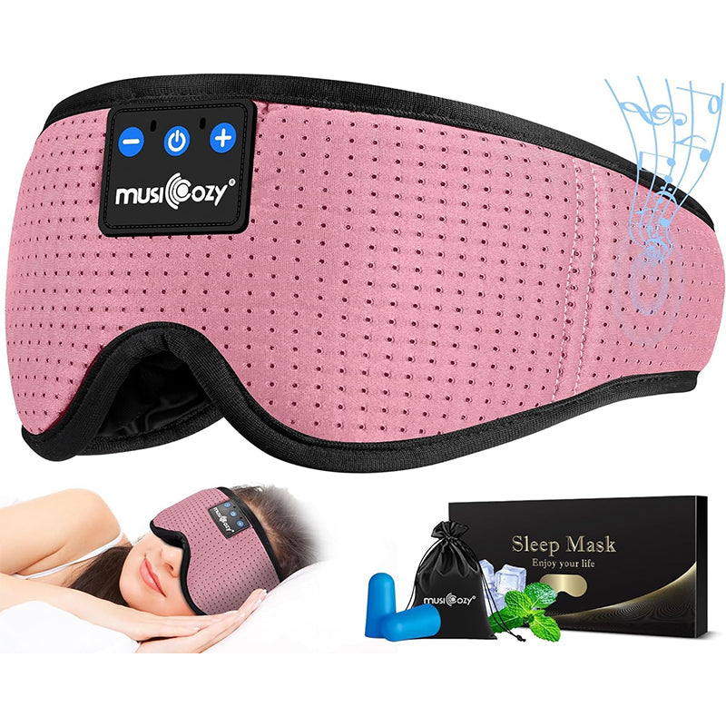 Musozy slaaptelefoon Bluetooth Sleep Oogmasker voor slapende hoofdband draadloze hoofdtelefoonslaapmaskers Hoofdtelefoon Sleepoorfoto's voor zijslaapjes