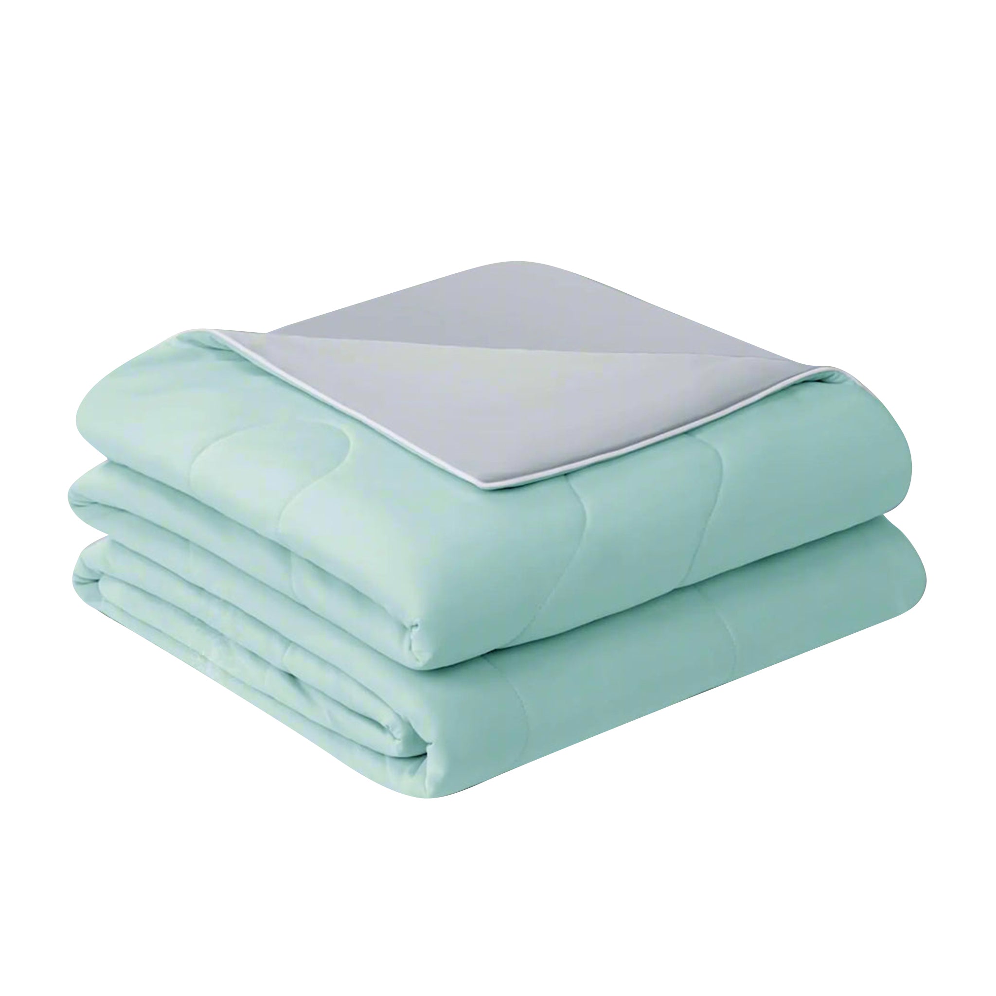 EASELAND Kühlende Bettdecke, Queen-Size-Größe, Cold-Touch-Stoff, absorbiert Körperwärme, doppelseitiges cooles Design, weiche, flauschige Kühldecke für nächtliches Schwitzen, wenn der Schläfer heiß ist (Green Queen(90"X90"))
