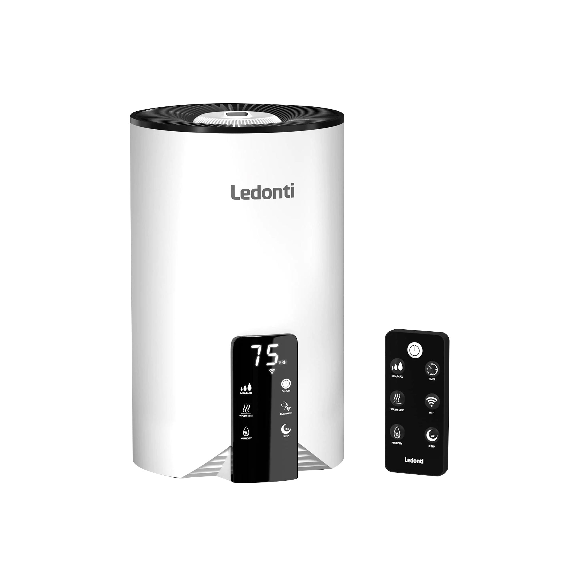 WiFi Control -bevochtigers voor slaapkamer Dual Mist (Cool & Warm)! Luchtbevochtiger 4L