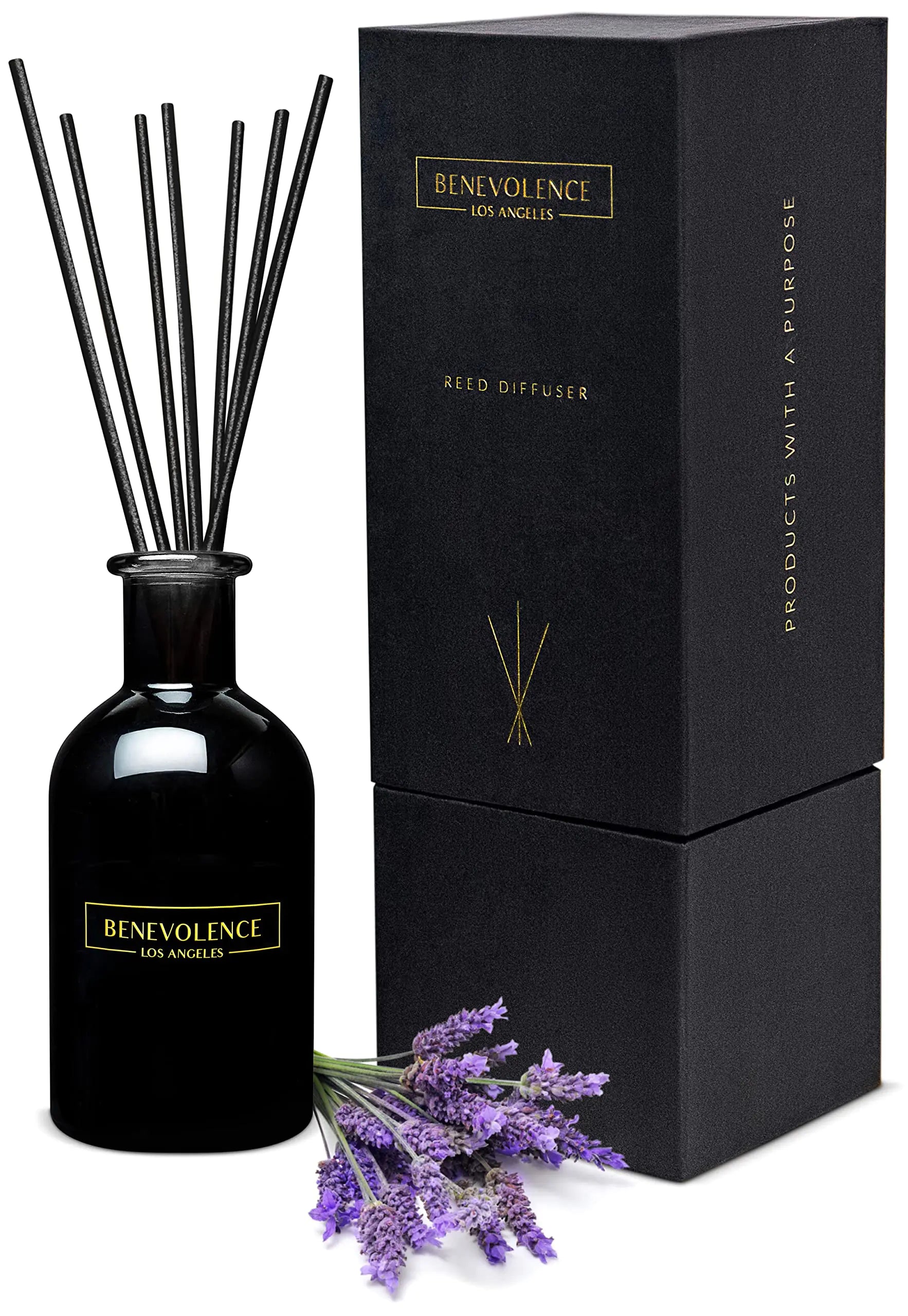 Wohlwollen La Reed Diffusor Set Lavendel & Eukalyptus -Duft Diffusor Aromatherapie Diffusor Duft Öl Reed Diffusor Sticks Duft Sticks Diffusor Stressabbau